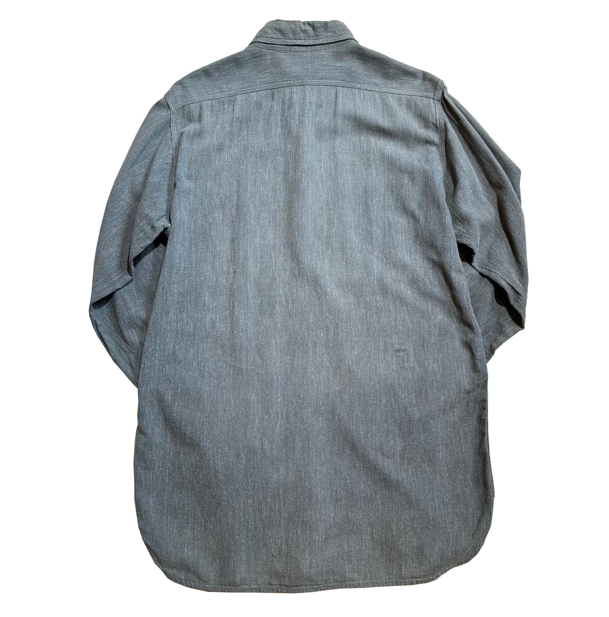 40s~ Black Chambray Homesteader【MONTGOMERY WORD】